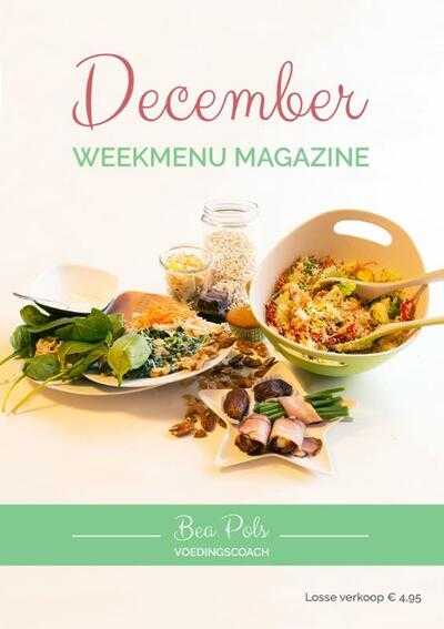 Bea Pols - December Weekmenu Magazine