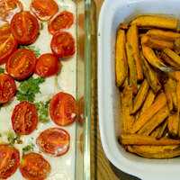 Serveersuggestie Pladijs met Kokosmelk, Groene Kruiden en Tomaten | Le Gourmand Belge